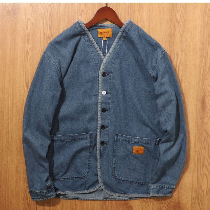 Men's Fashionable Denim Jacket with Pockets Mune Fashion