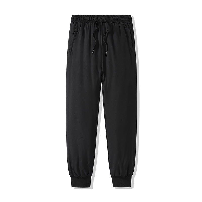 Men's Relaxed-Fit Jogging Pants with Elastic Waistband, Drawstring and Ribbed Cuffs Mune Fashion