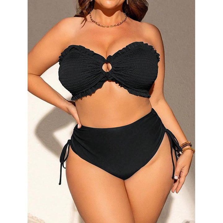 Women's bandeau bikini with ruffle details and adjustable bottoms Mune Fashion