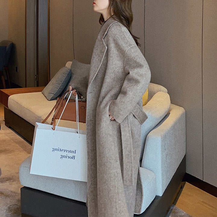 Ladies Elegant and Casual Oversized Wool Jacket Drune