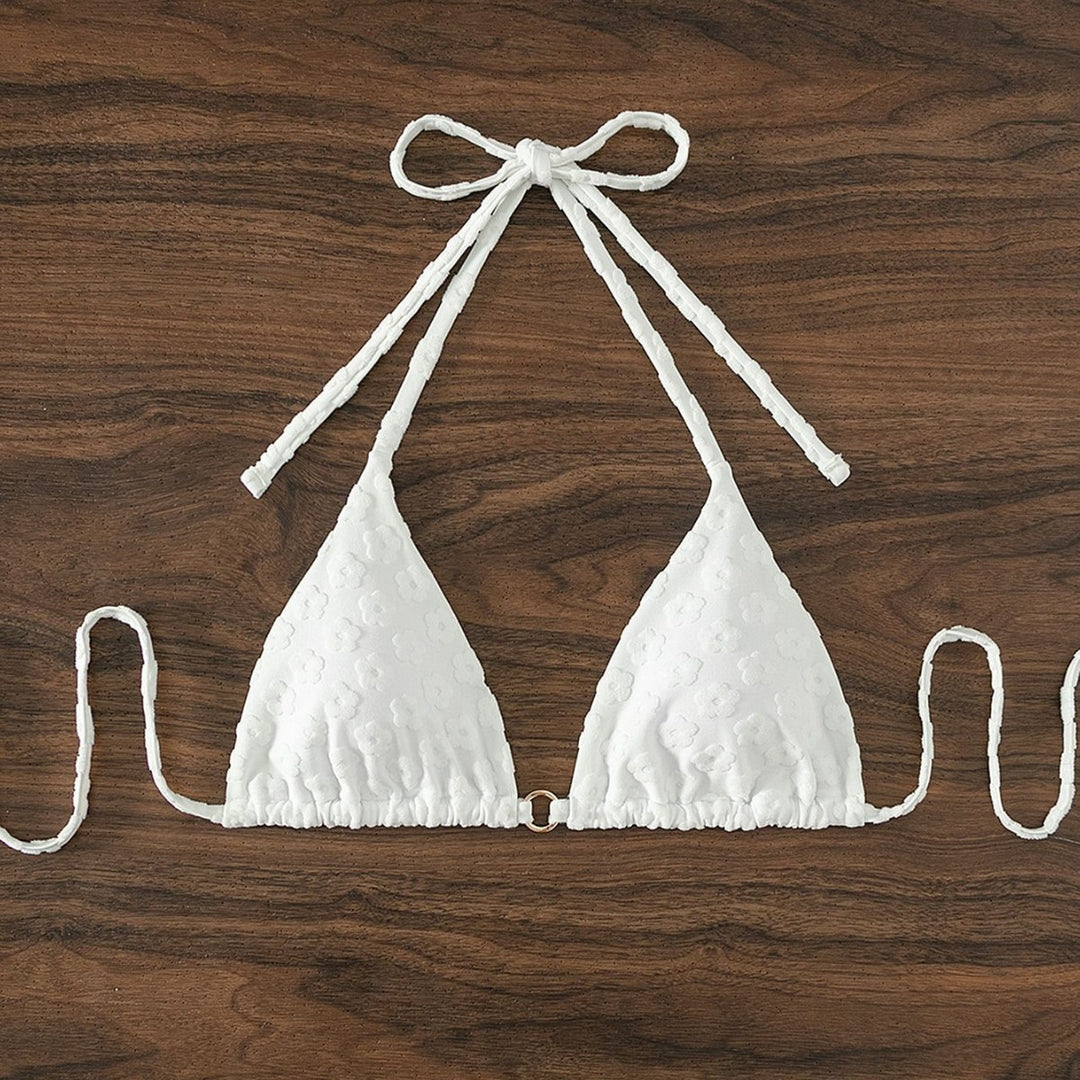 Women's Triangle Bikini with Unique Pattern Mune Fashion