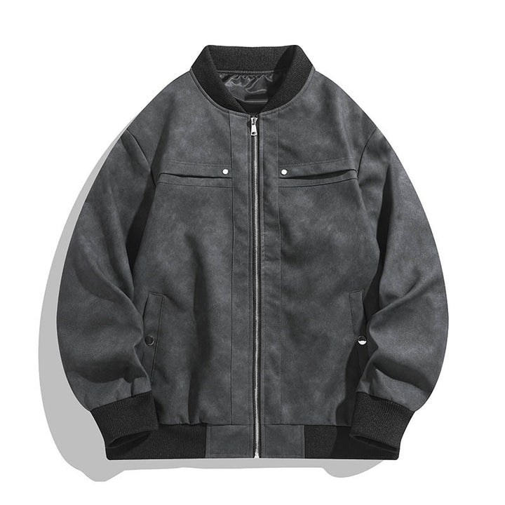 Men's Fashionable Bomber Jacket in Vintage Look Mune Fashion