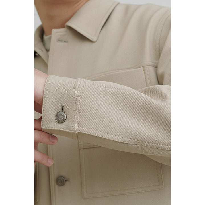 Men's Boxy Shirt Jacket with Large Patch Chest Pockets Mune Fashion