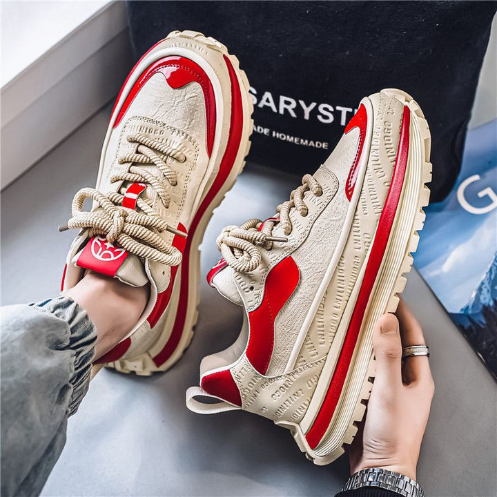 Women's fashionable sneakers with structured surface and stable sole Mune Fashion