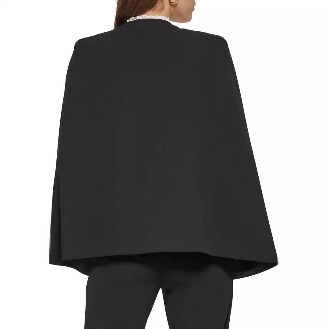 Women's Cape Blazer Set in Tailoring with Cape Sleeves and Slim Suit Pants Mune Fashion