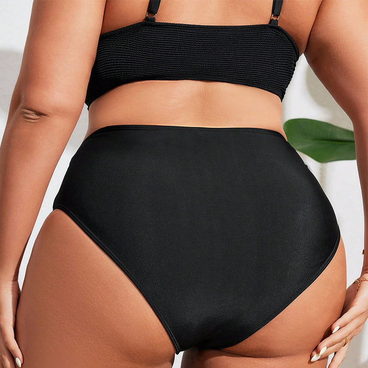 Women's High-Waist Bikini Bottom with Innovative Cut-Out Details Mune Fashion