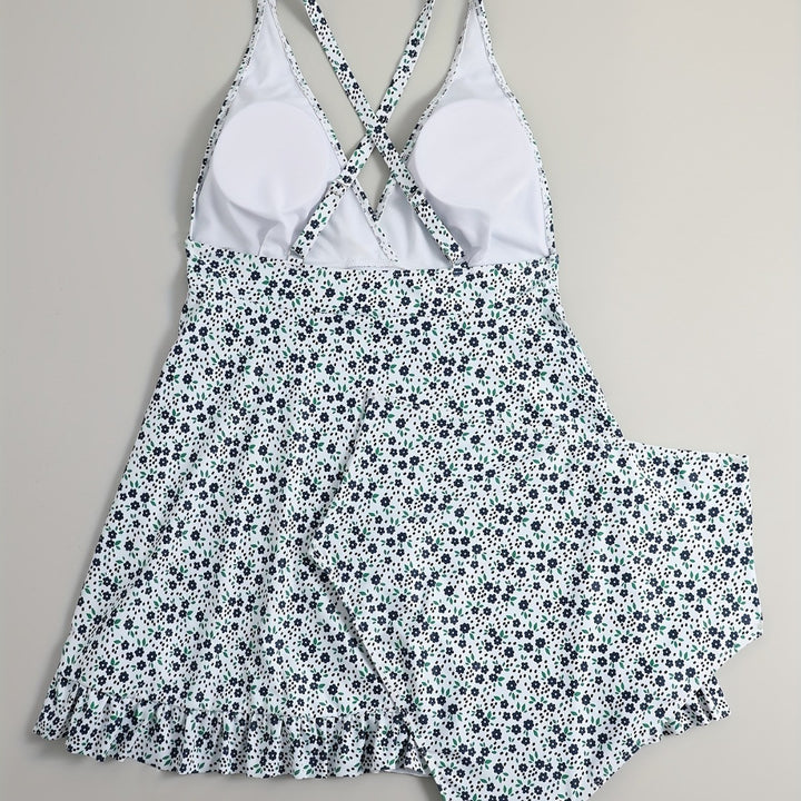 Women's Beach Dress with Floral Design Mune Fashion
