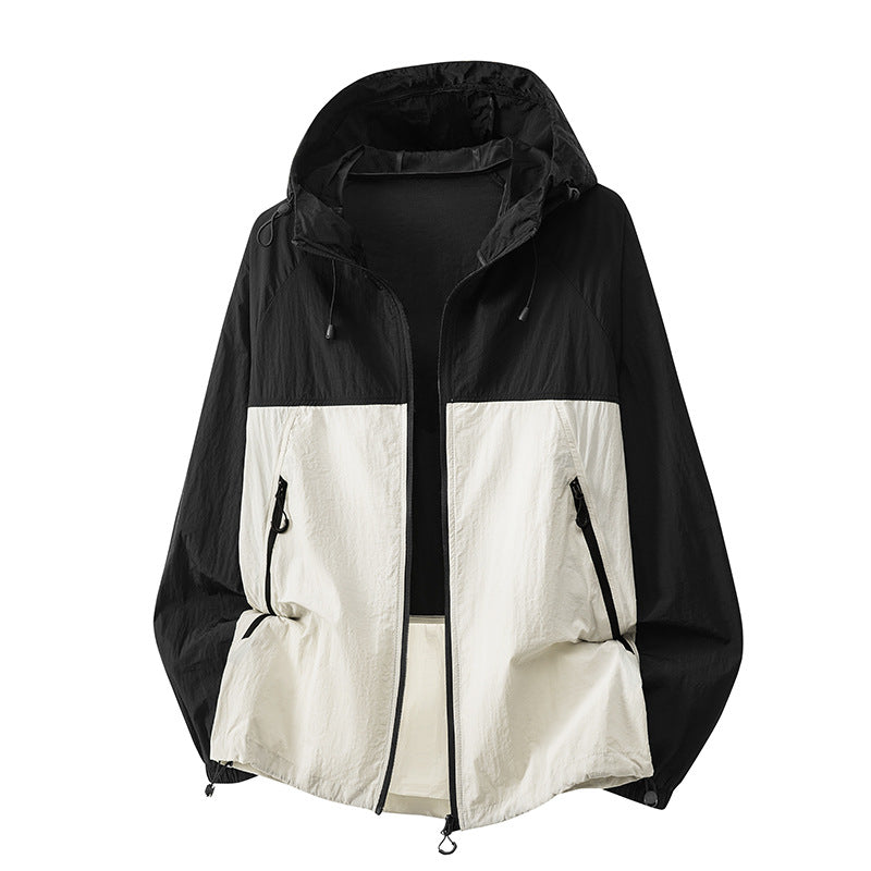 Men's Technical Hooded Jacket with Zipper Mune Fashion