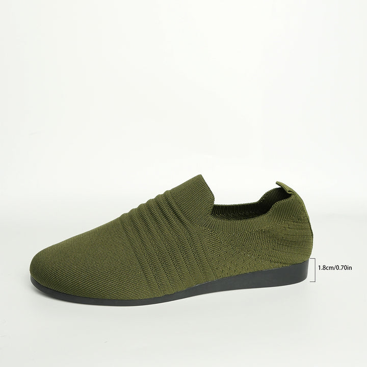 Men's breathable knit slip-on sneaker with elastic entry and padded comfort footbed Mune Fashion