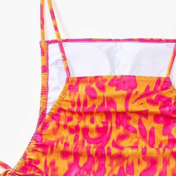 Ladies One-Piece Swimsuit with Side Knots Mune Fashion