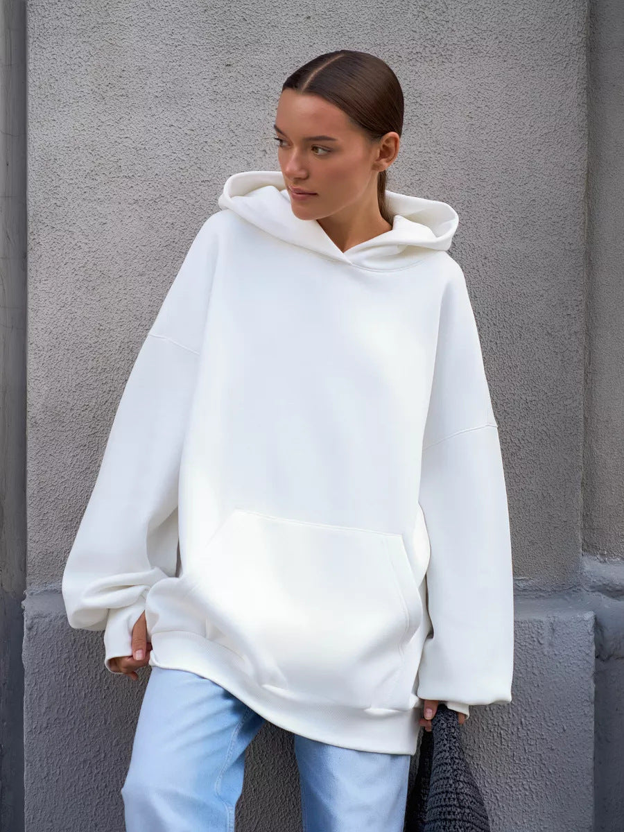 Women's Oversized Hoodie with Kangaroo Pocket Mune Fashion
