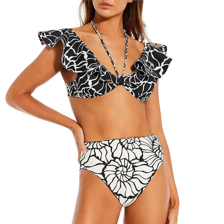 Women’s bikini set with voluminous ruffles and high waist Mune Fashion