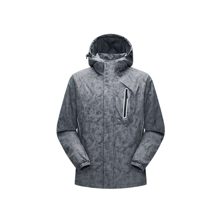 Men's Technical Rain Jacket with Welded Seams and Reflective Details Mune Fashion