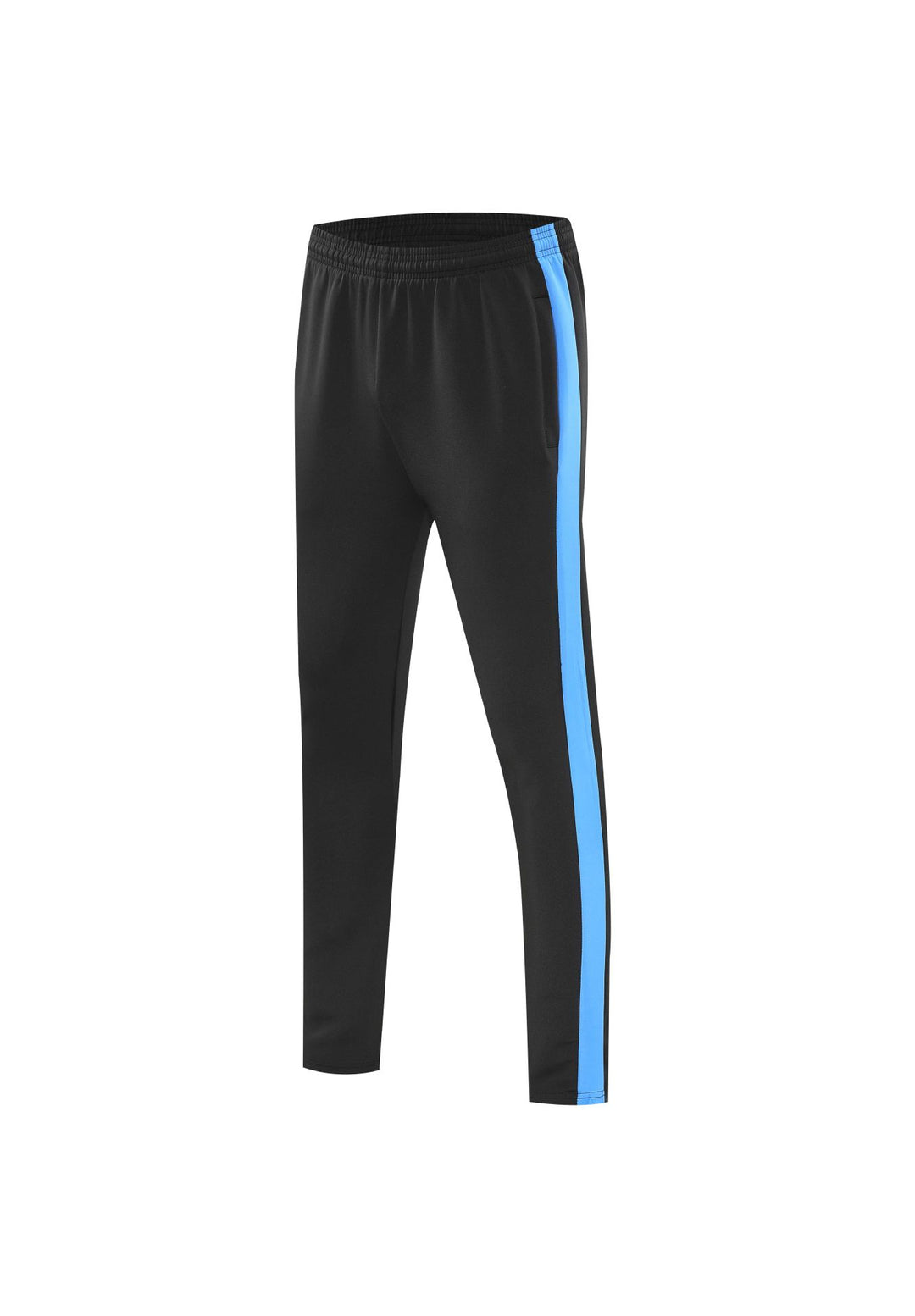 Men's tapered training pants with elastic waistband, side contrast stripe & insert pockets Mune Fashion