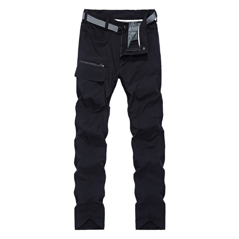 Men's Technical Trekking Cargo Pants with Pre-shaped Knees and Integrated Belt Solution Mune Fashion