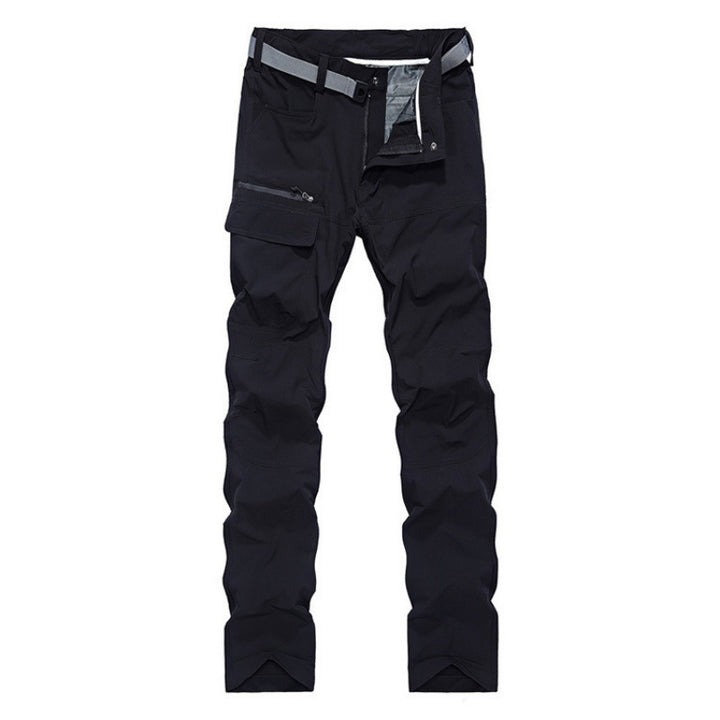 Men's Technical Trekking Cargo Pants with Pre-shaped Knees and Integrated Belt Solution Mune Fashion
