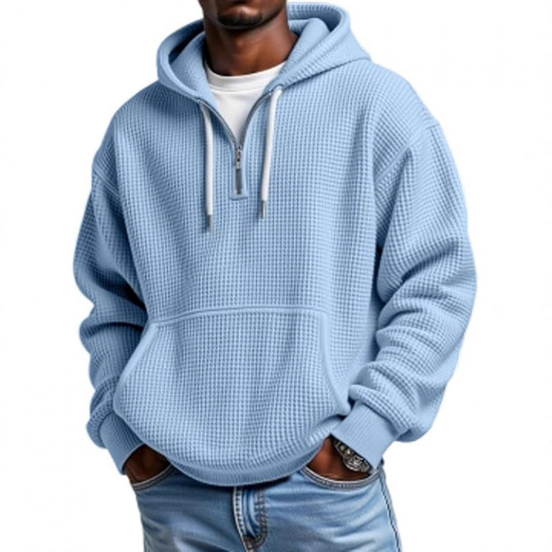 Men's Casual Hooded Sweater with Innovative Structure Mune Fashion