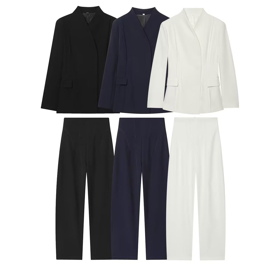 Women High-Waisted Wide Culotte Pants with Front Zipper and Flattering Waist Fit Mune Fashion