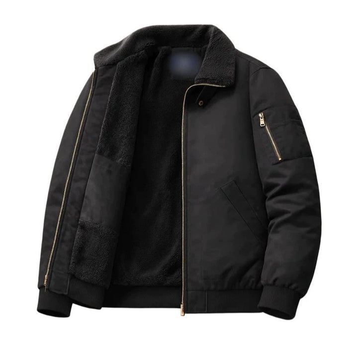 Men's Stylish Bomber Jacket with Fleece Lining