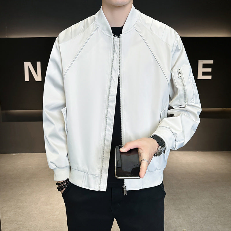 Men's Fashion Bomber Jacket with Practical Pockets Mune Fashion