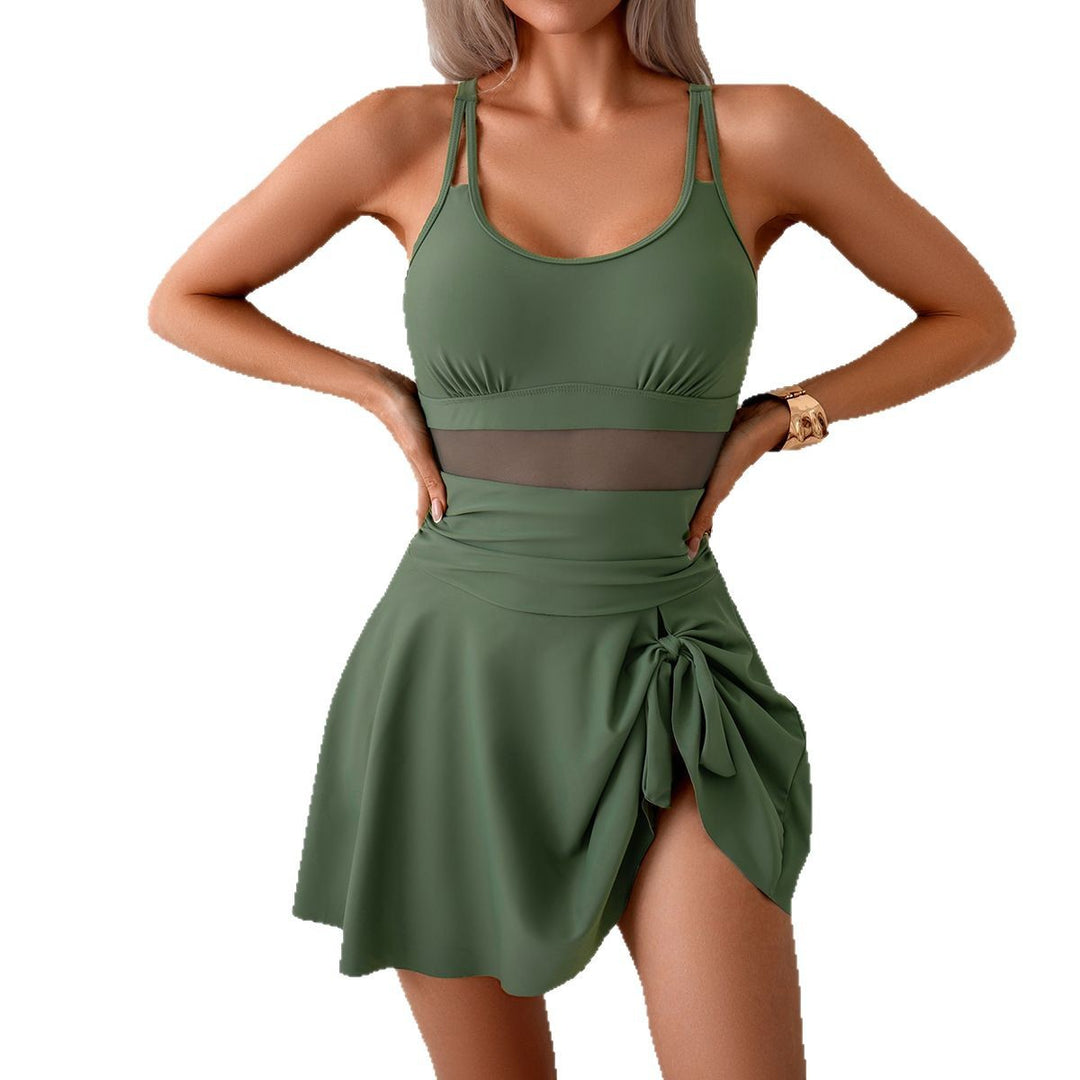 Women's swim top with elegant skirt element Mune Fashion