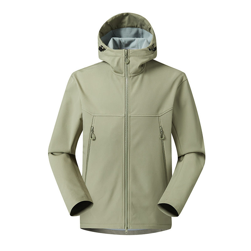 Men's Minimalistic Softshell Hoodie with breathable membrane, concealed zipper pockets, and ergonomic cut Mune Fashion