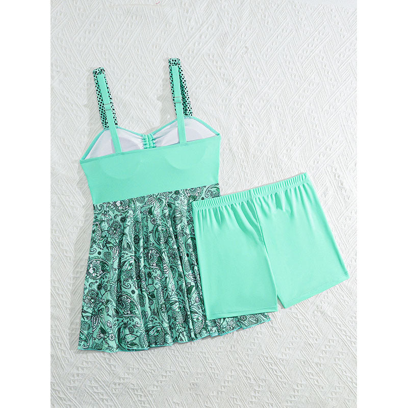 Women's tankini with playful ruffle skirt and comfortable shorts Mune Fashion