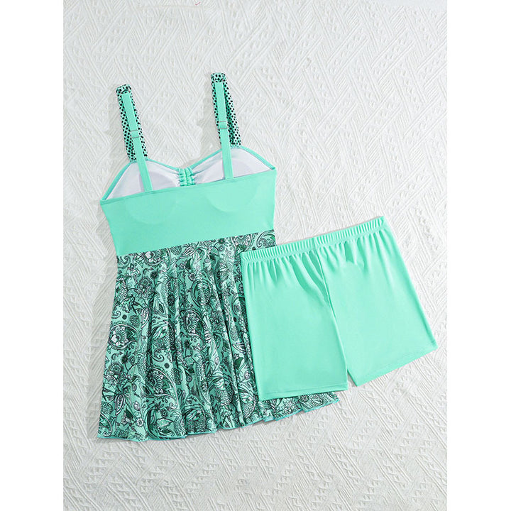 Women's tankini with playful ruffle skirt and comfortable shorts Mune Fashion