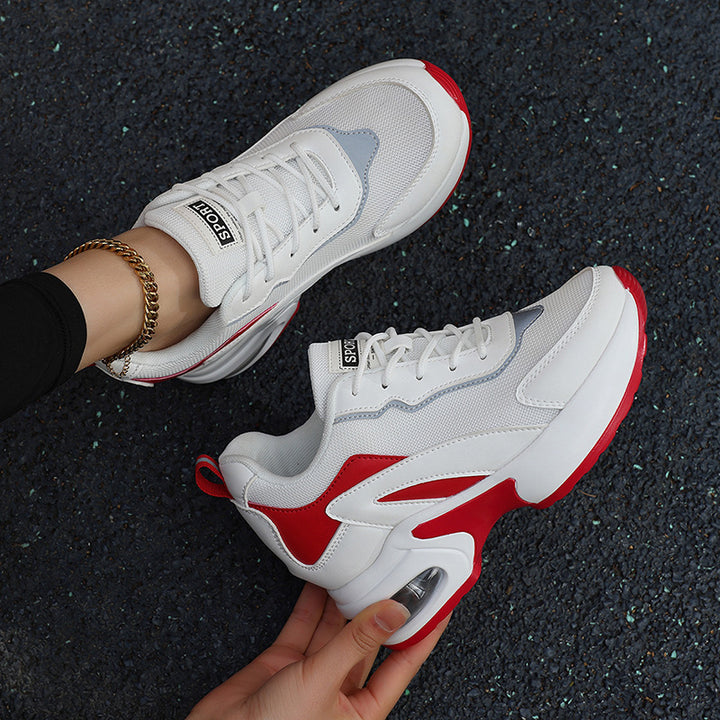 Women's air-cushioned platform sneakers with visible heel air capsule and breathable mesh Mune Fashion