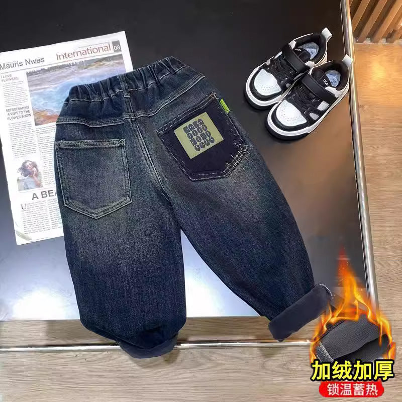 Boys casual denim pants with practical side pockets Mune Fashion
