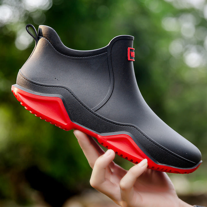 Women's waterproof short boots with foldable collar Mune Fashion