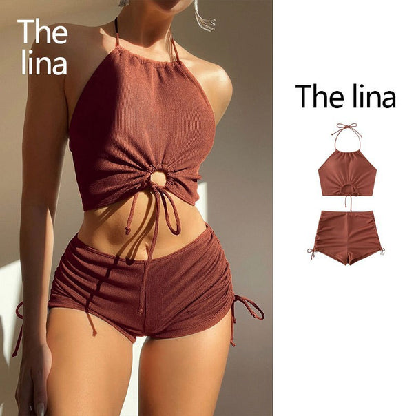 Women Sporty Bikini Shorts Set Mune Fashion
