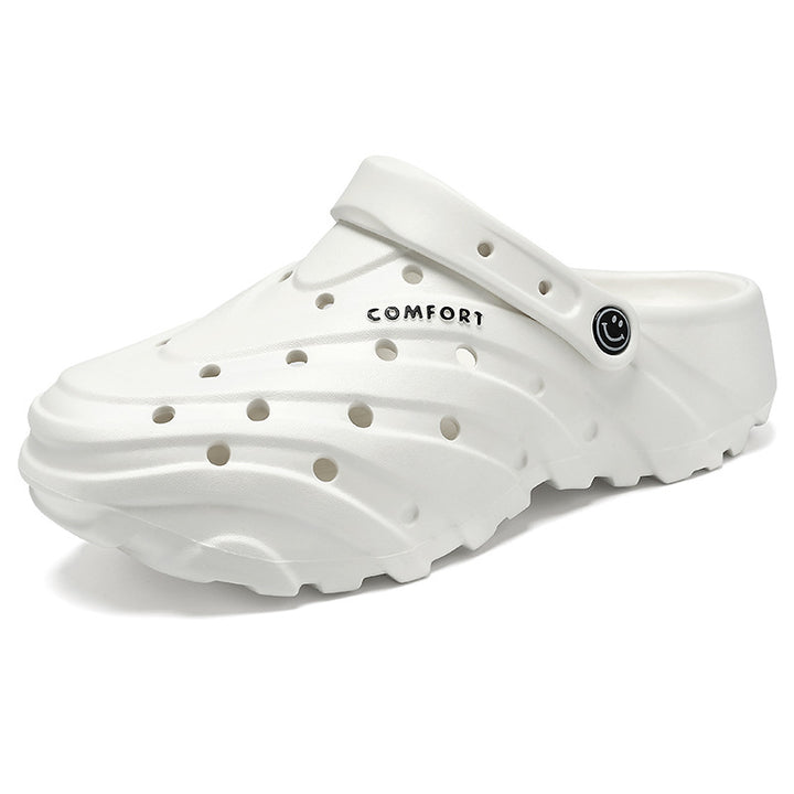 Unisex nan lightweight perforated comfort clogs with ergonomic EVA sole and adjustable heel strap Mune Fashion