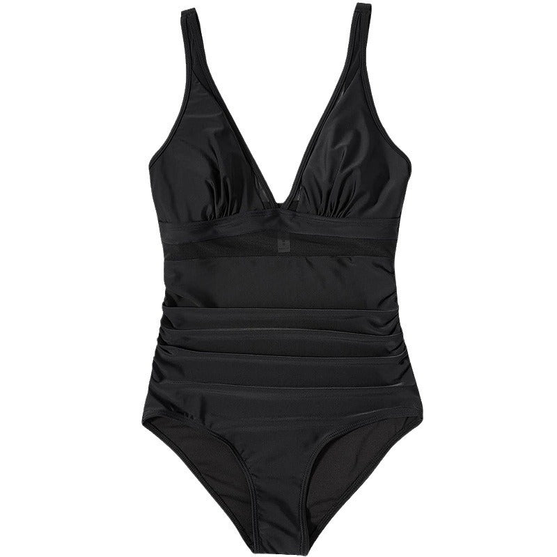 Women's One-piece Swimsuit with attractive leopard print and body-shaping design Mune Fashion