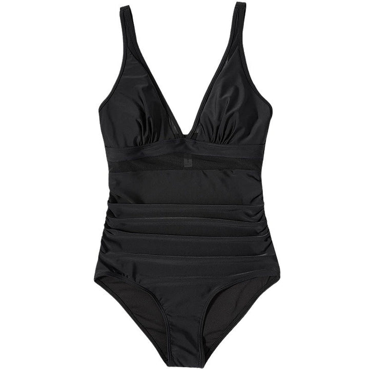 Women's One-piece Swimsuit with attractive leopard print and body-shaping design Mune Fashion
