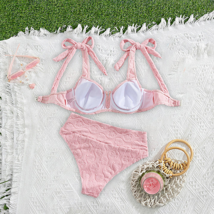 Women Push-Up Bikini with floral textile design Mune Fashion