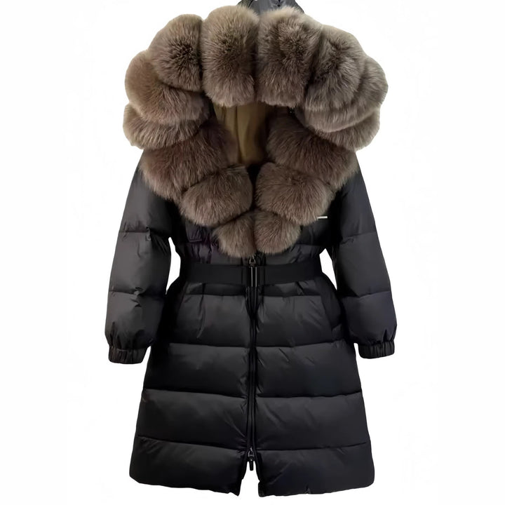 Women’s Fashion Down Jacket with High Neck Collar