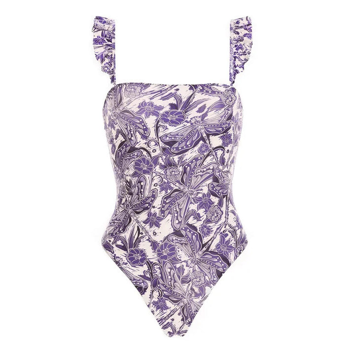 Women's bikini set with stylish wrap skirt and playful ruffle design Mune Fashion