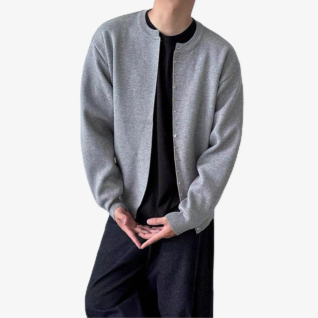 Men's Casual Cardigan with Button Placket Mune Fashion