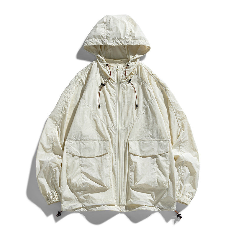 Ladies Lightweight Outdoor Jacket with Hood and Pockets Mune Fashion