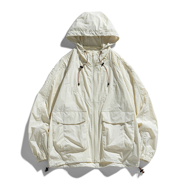 Ladies Lightweight Outdoor Jacket with Hood and Pockets Mune Fashion