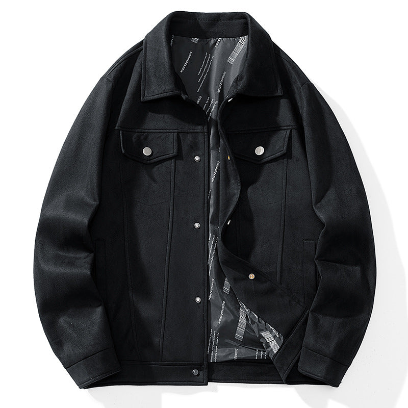 Men's cotton blend trucker jacket with contrasting inner lining and flap pockets Mune Fashion