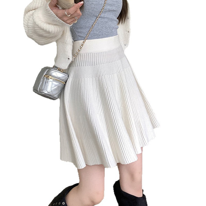 Women's Pleated Skirt with High Waist Mune Fashion