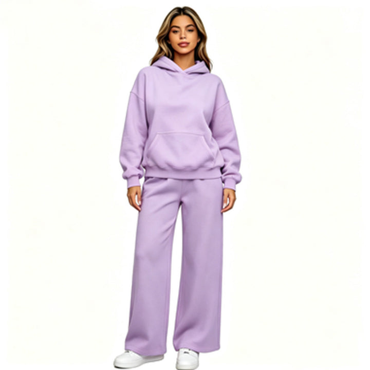 Women Casual Hoodie with Loose Pants Mune Fashion