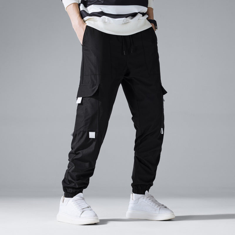 Men's Multifunctional Cargo Joggers with Flap and Belt Details Mune Fashion