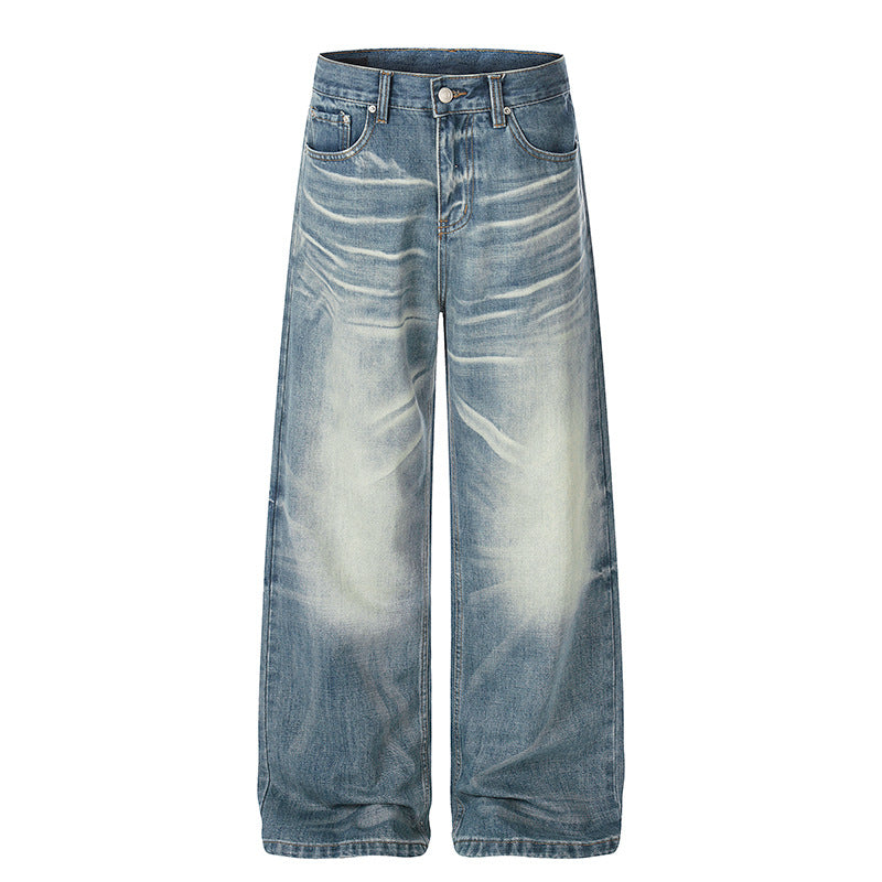 Women wide High-Waist Culotte Jeans with Used Effect Mune Fashion