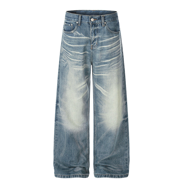 Women wide High-Waist Culotte Jeans with Used Effect Mune Fashion