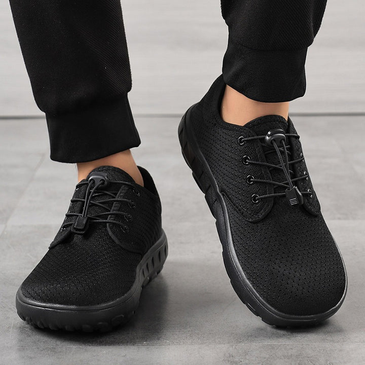 Women Lightweight Leisure Sneakers with Quick Lace Cord, Perforated Mesh & Shock-Absorbing Outsole Mune Fashion