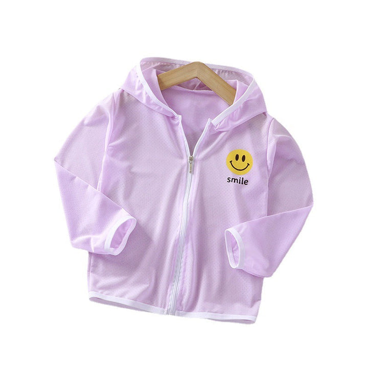 Unisex nan children's light hoodie jacket with breathable mesh fabric and full zipper Mune Fashion