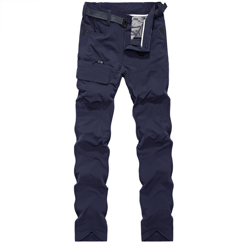 Men's Technical Trekking Cargo Pants with Pre-shaped Knees and Integrated Belt Solution Mune Fashion